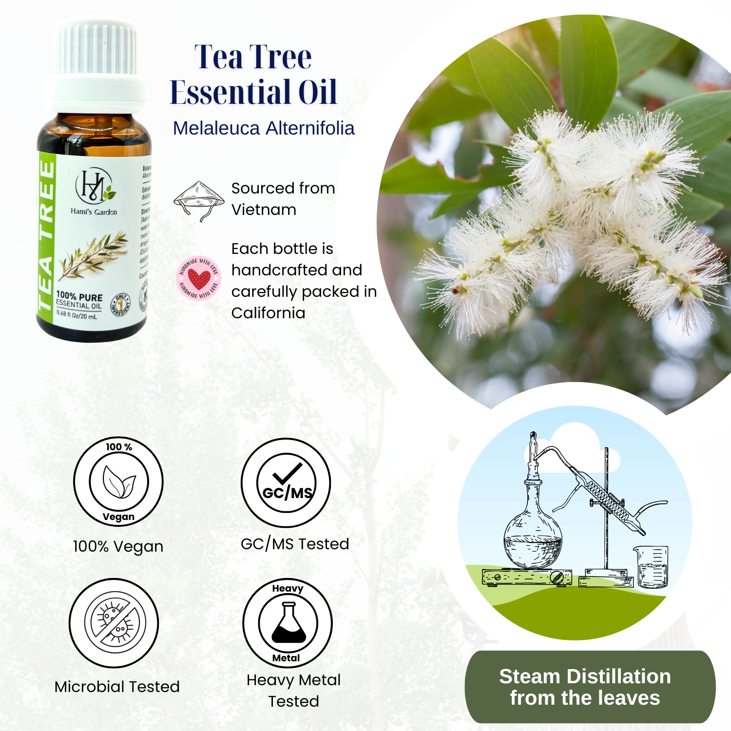 Tea Tree Essential Oil – 0.68 fl Oz/20 mL