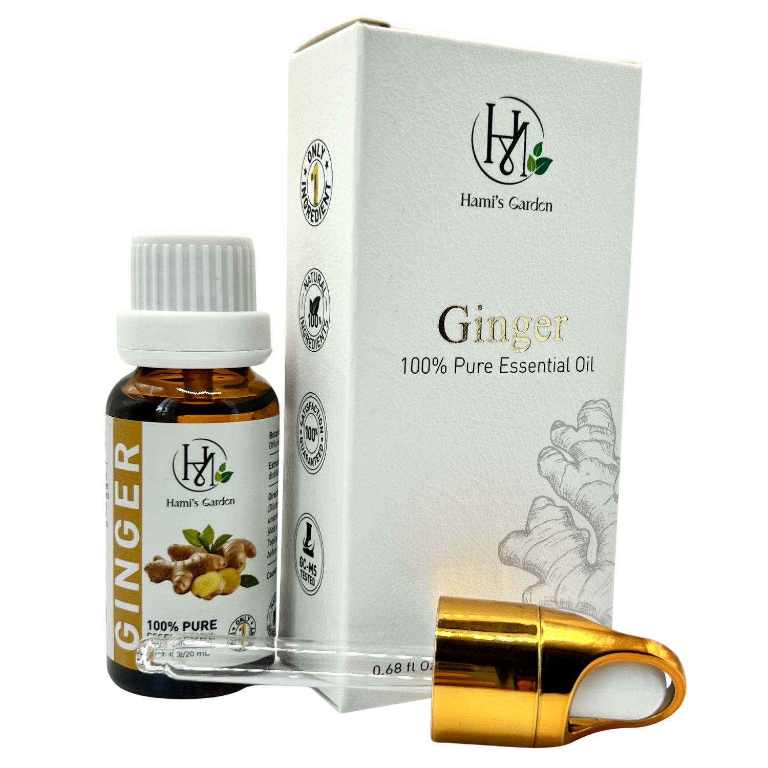 Ginger Essential Oil – 0.68 fl Oz/20 mL