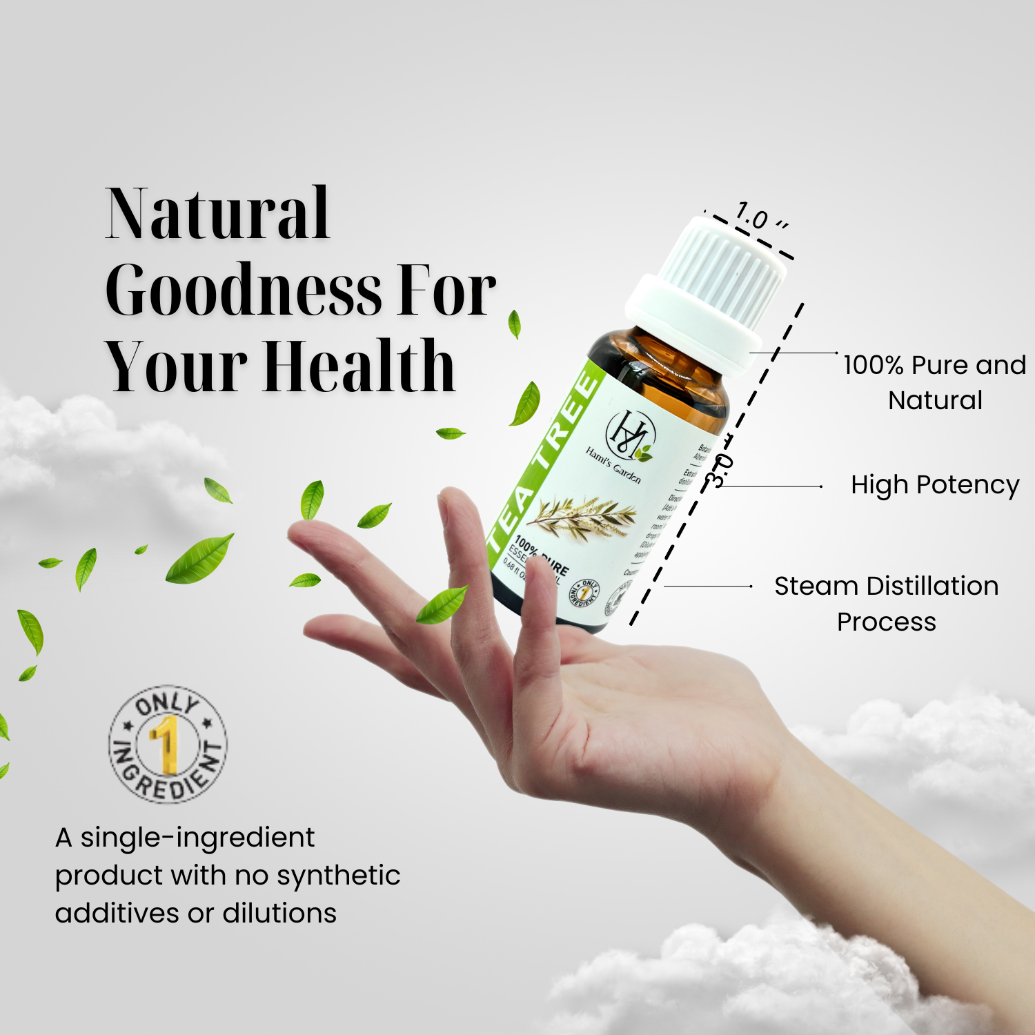 Tea Tree Essential Oil – 0.68 fl Oz/20 mL